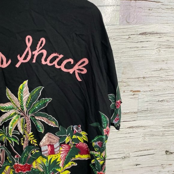 Surya black vintage button down top shirt floral - Picture 12 of 14